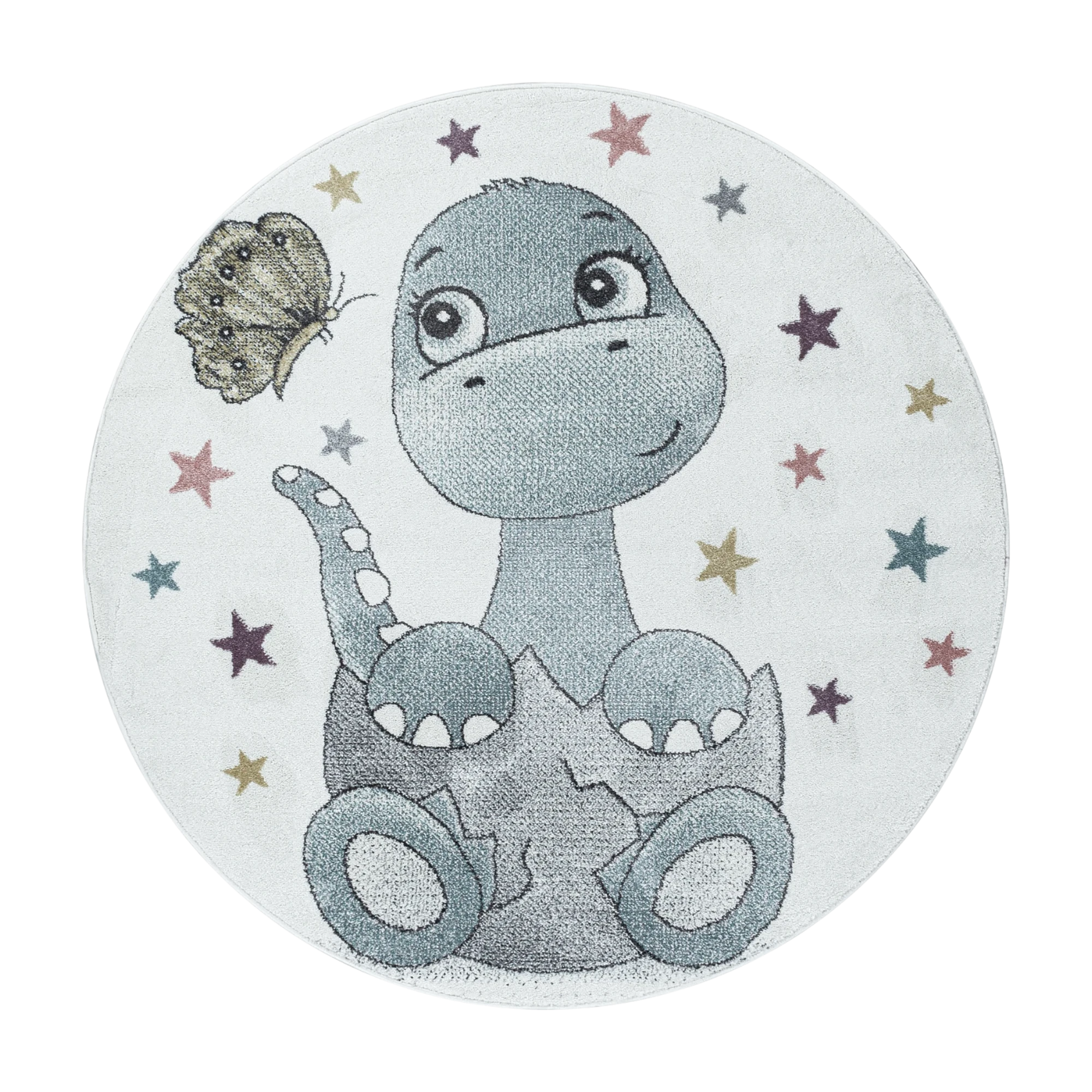 Dino Egg & Butterfly Playroom Rug | Blue