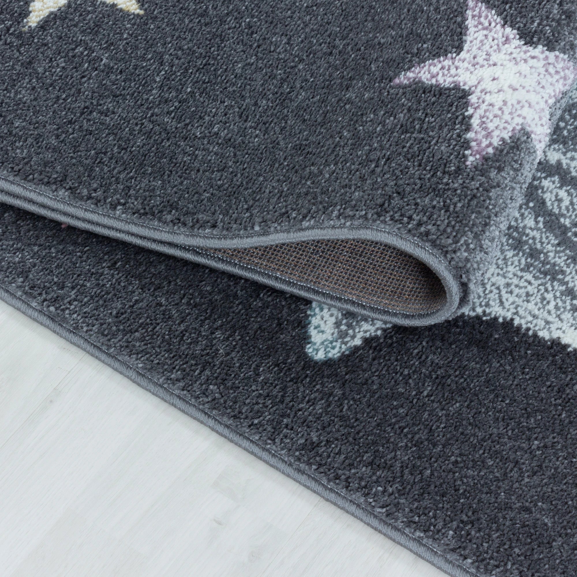 Cute Dragon Mom & Baby Nursery Kids Rug | Blue