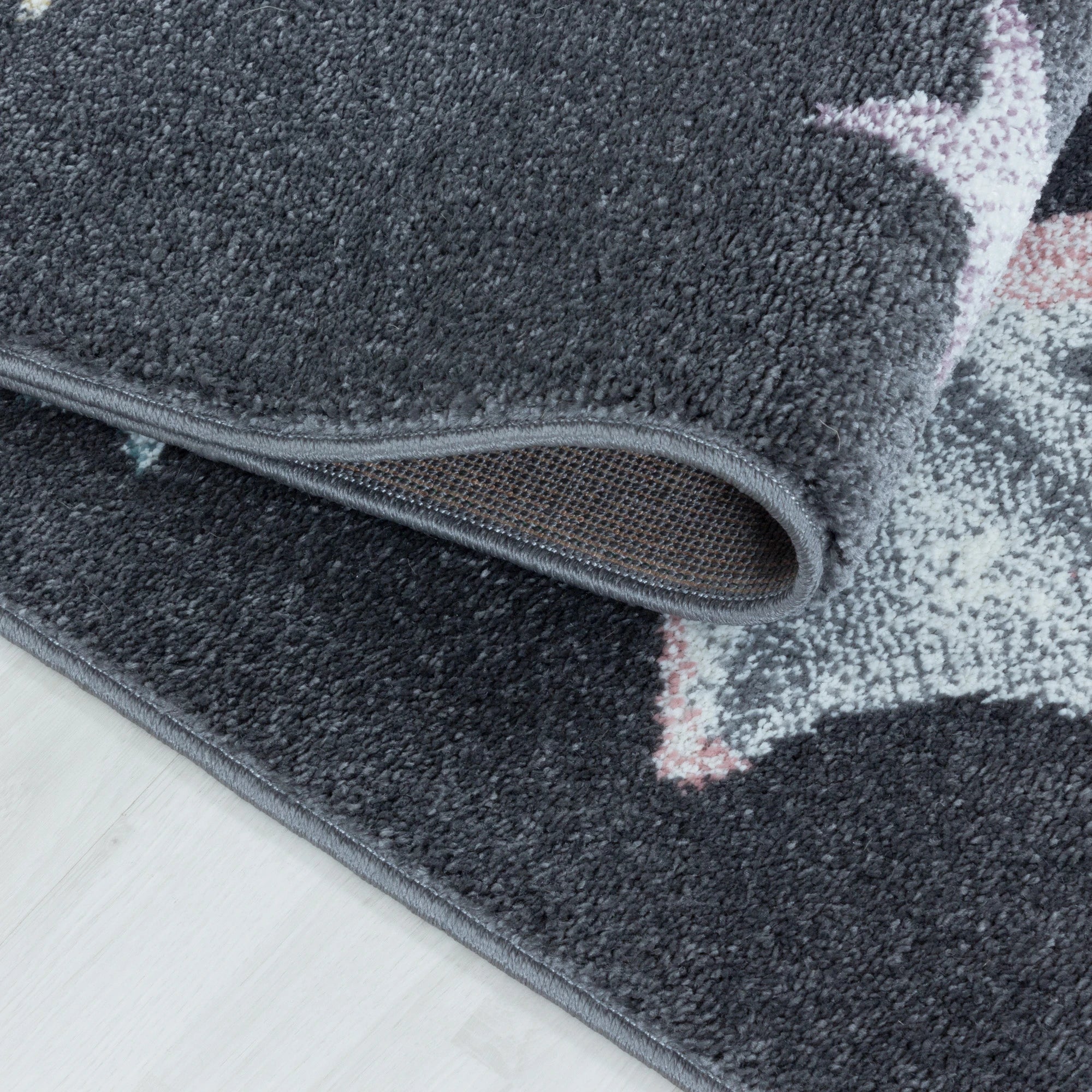 Cute Dragon Mom & Baby Nursery Kids Rug | Pink