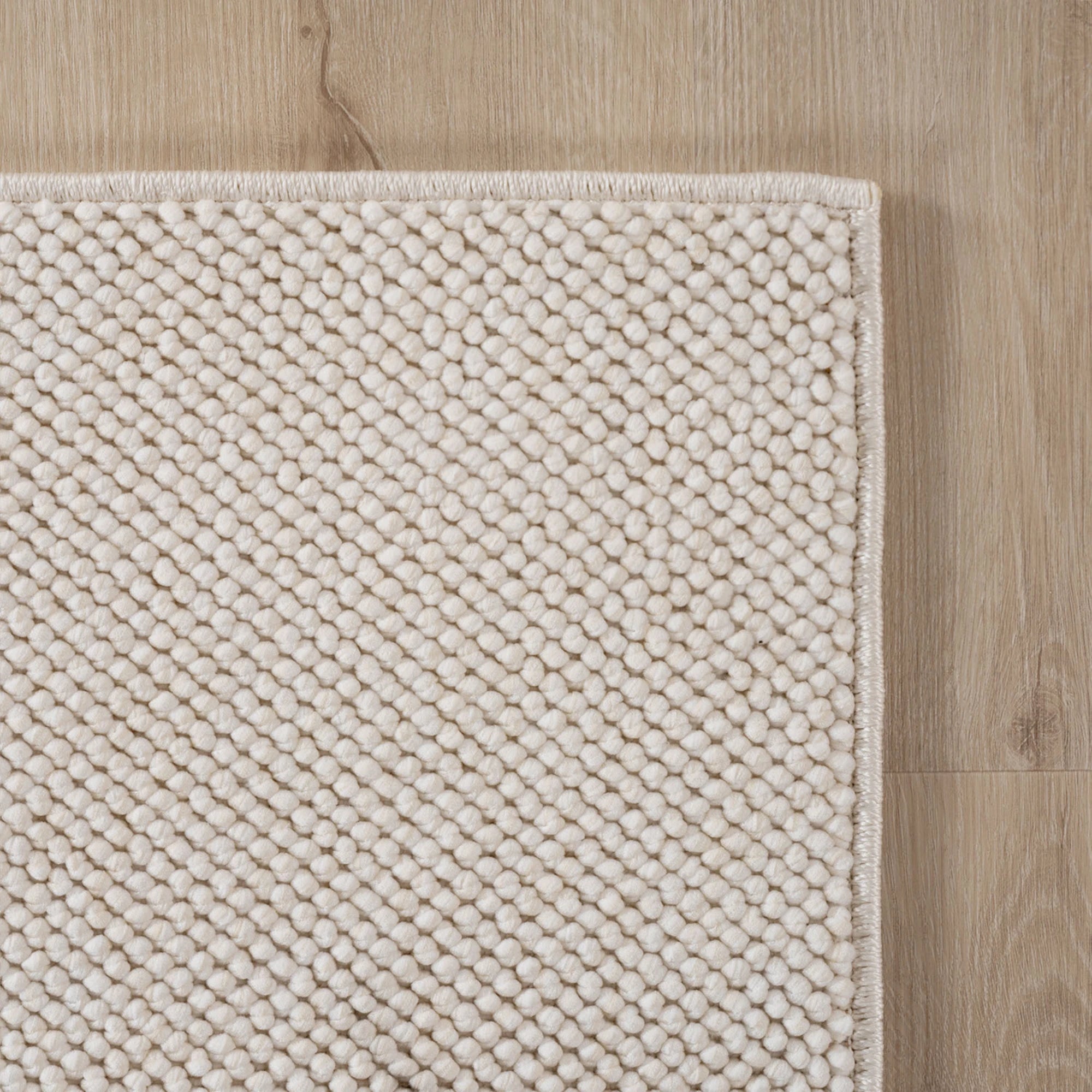Minimalist Flatweave Jute Look Outdoor Rug | Cream