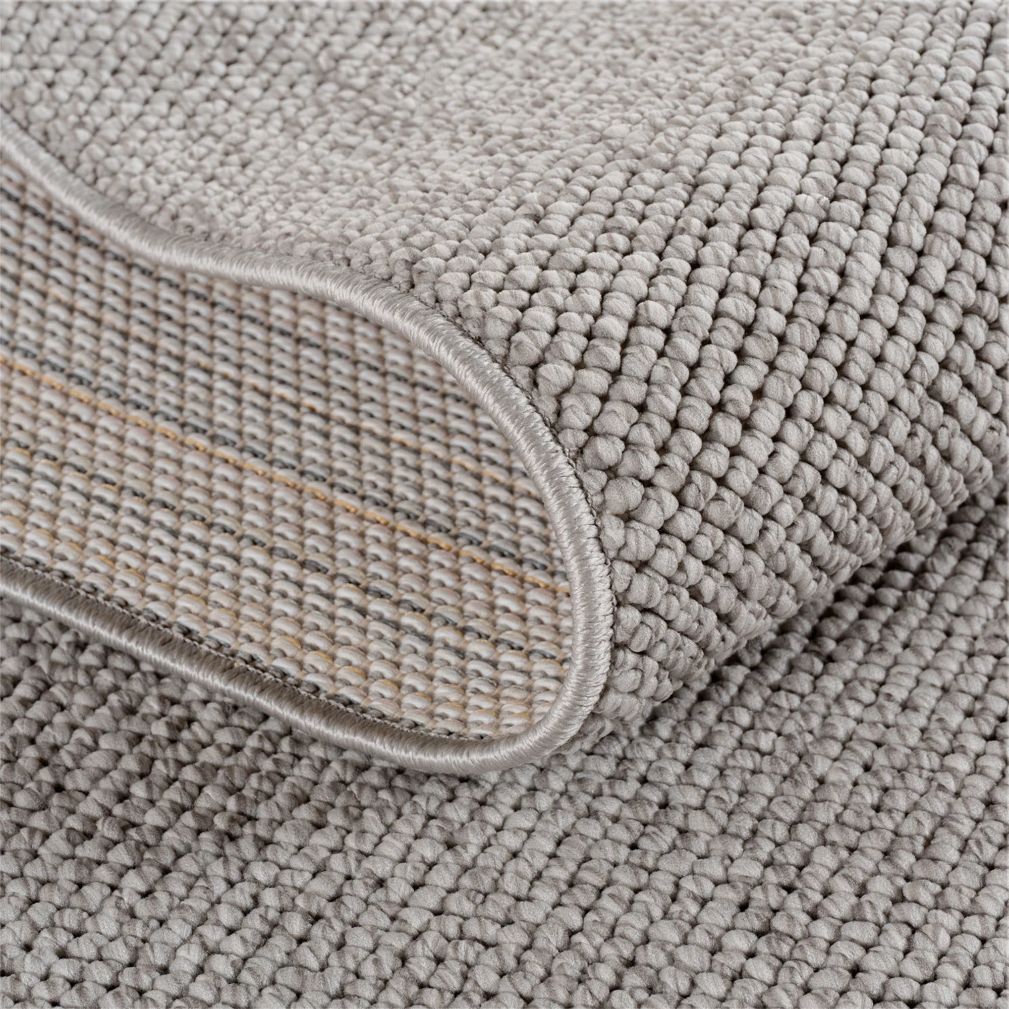 Minimalist Flatweave Jute Look Outdoor Rug | Gray