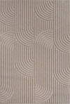 Modern Geometric Arc Pattern Rug | Beige Beige