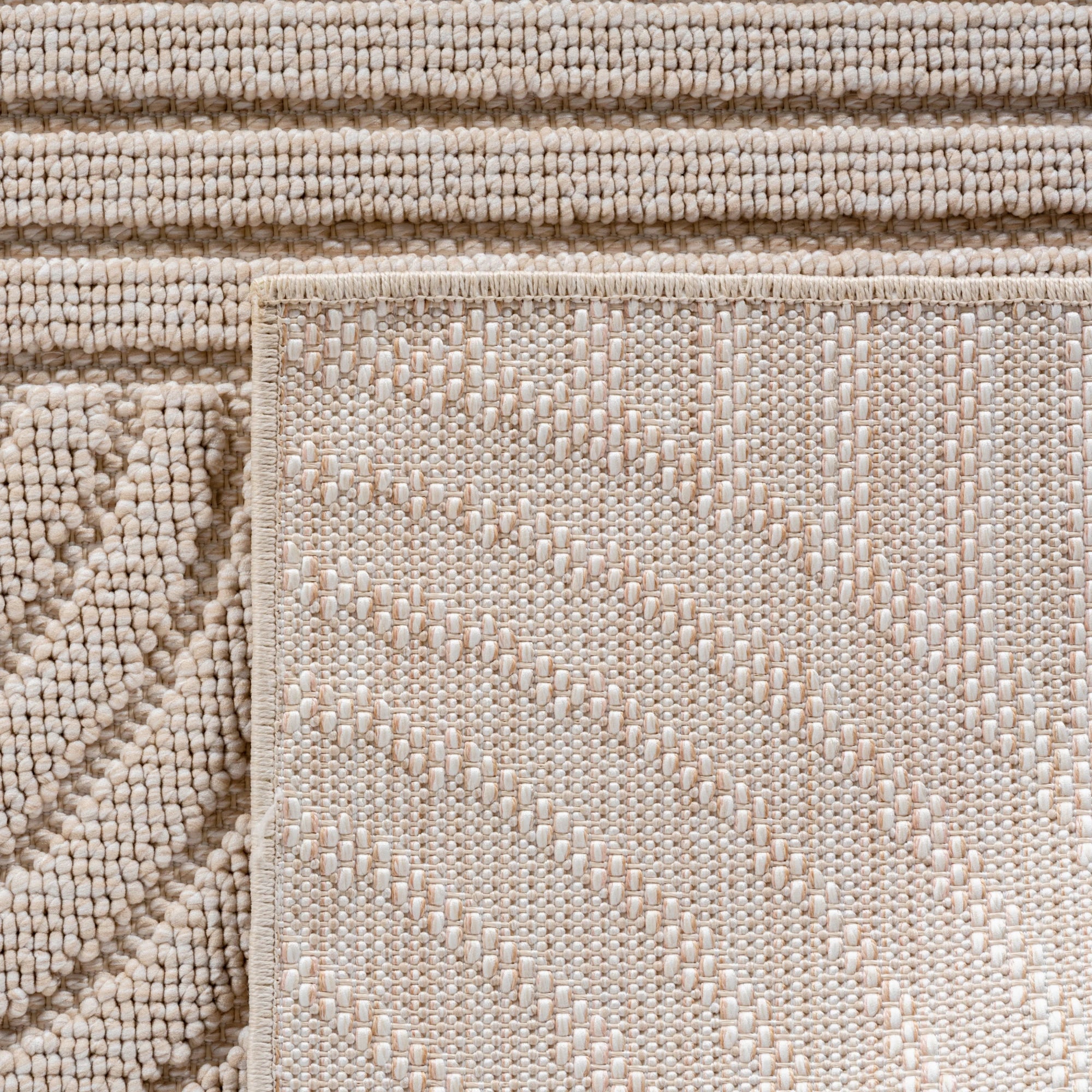 Modern Geometric Arc Pattern Rug | Beige