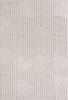 Modern Geometric Arc Pattern Rug | Cream 