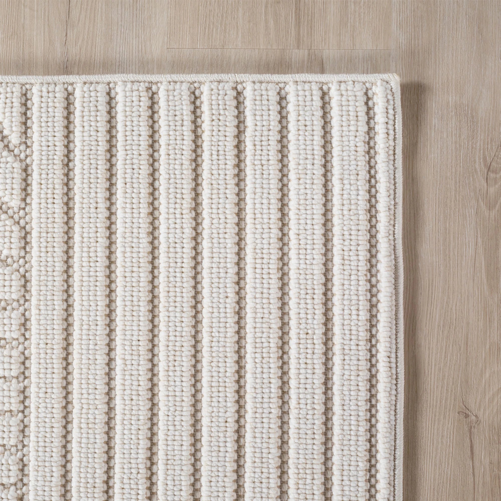 Modern Geometric Arc Pattern Rug | Cream