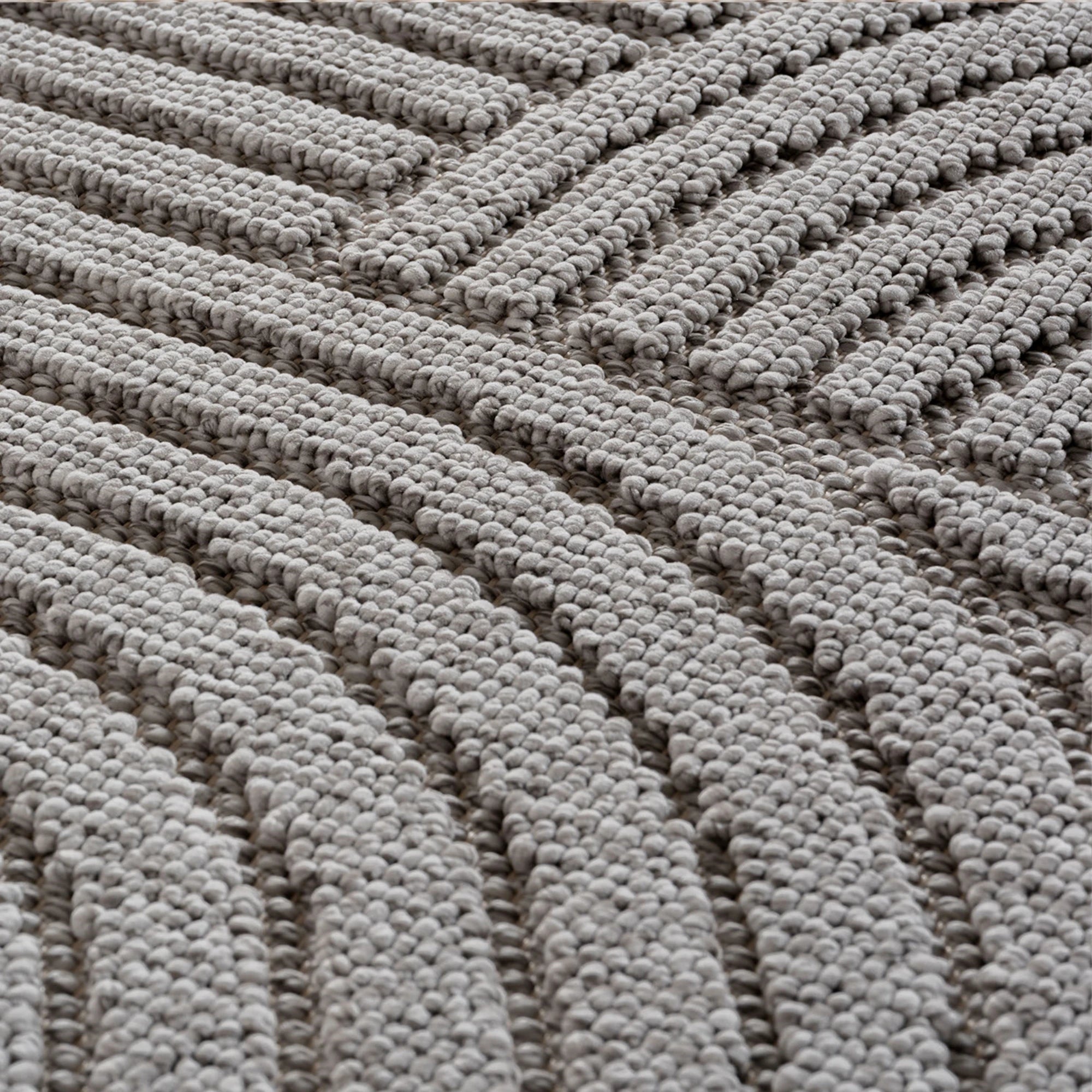 Modern Geometric Arc Pattern Rug | Gray