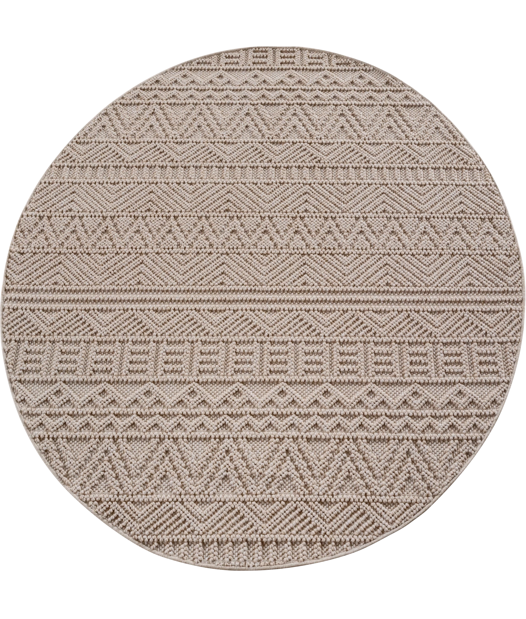 Bohemian Textured Kilim Look Rug | Beige