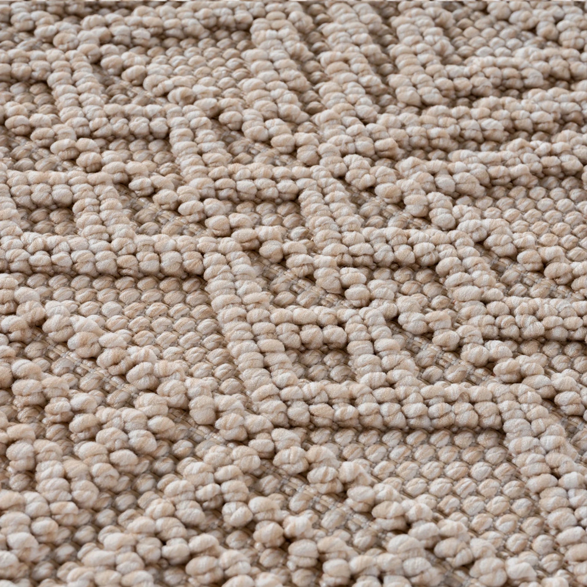 Bohemian Textured Kilim Look Rug | Beige