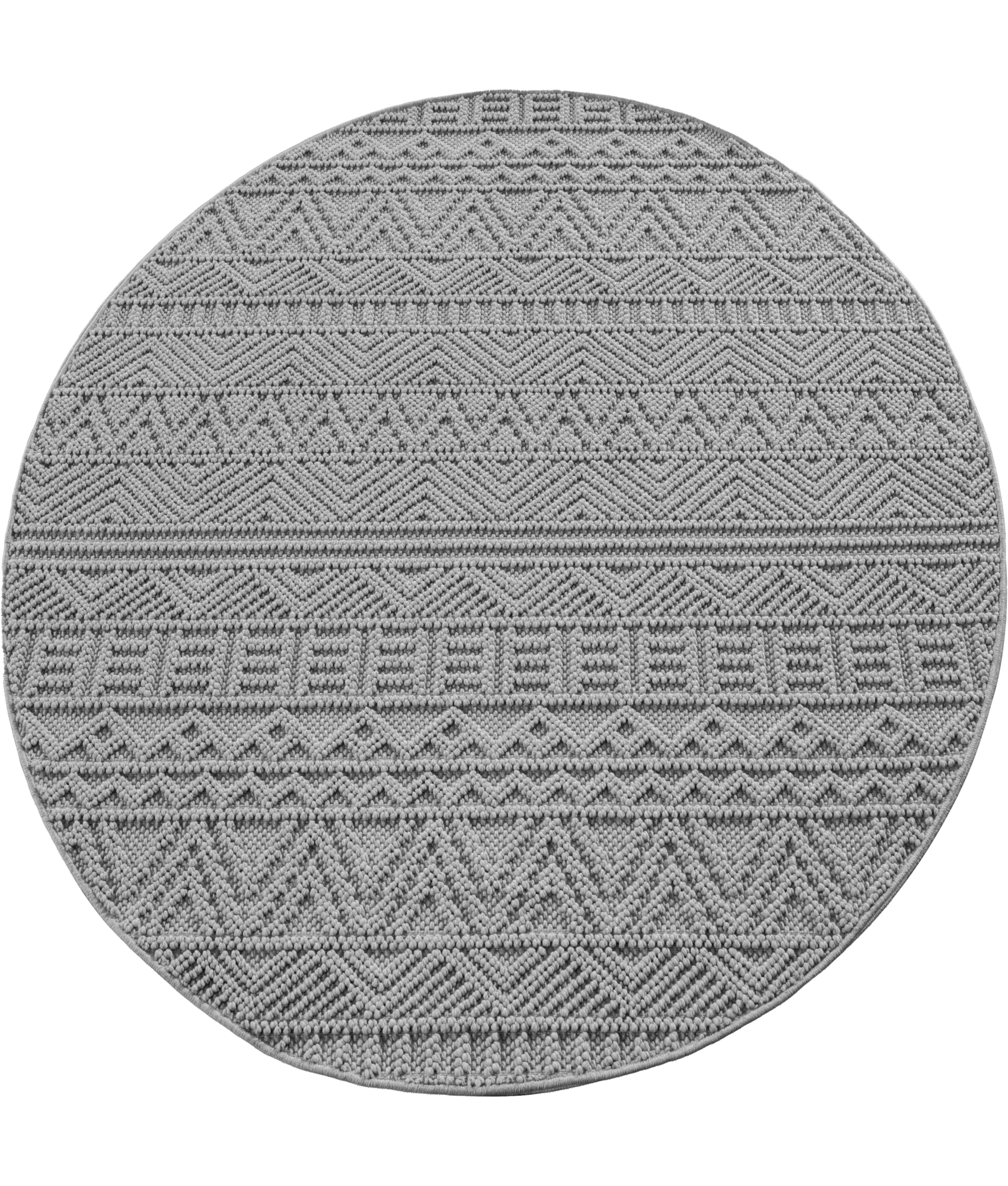 Bohemian Textured Kilim Look Rug | Gray