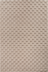 Modern Raised Square Pattern Rug | Beige Beige