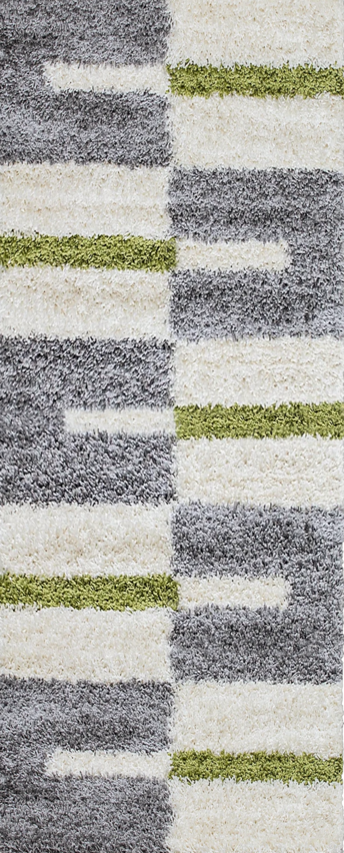 Tappeto Shag a Quadri Checkered | Verde