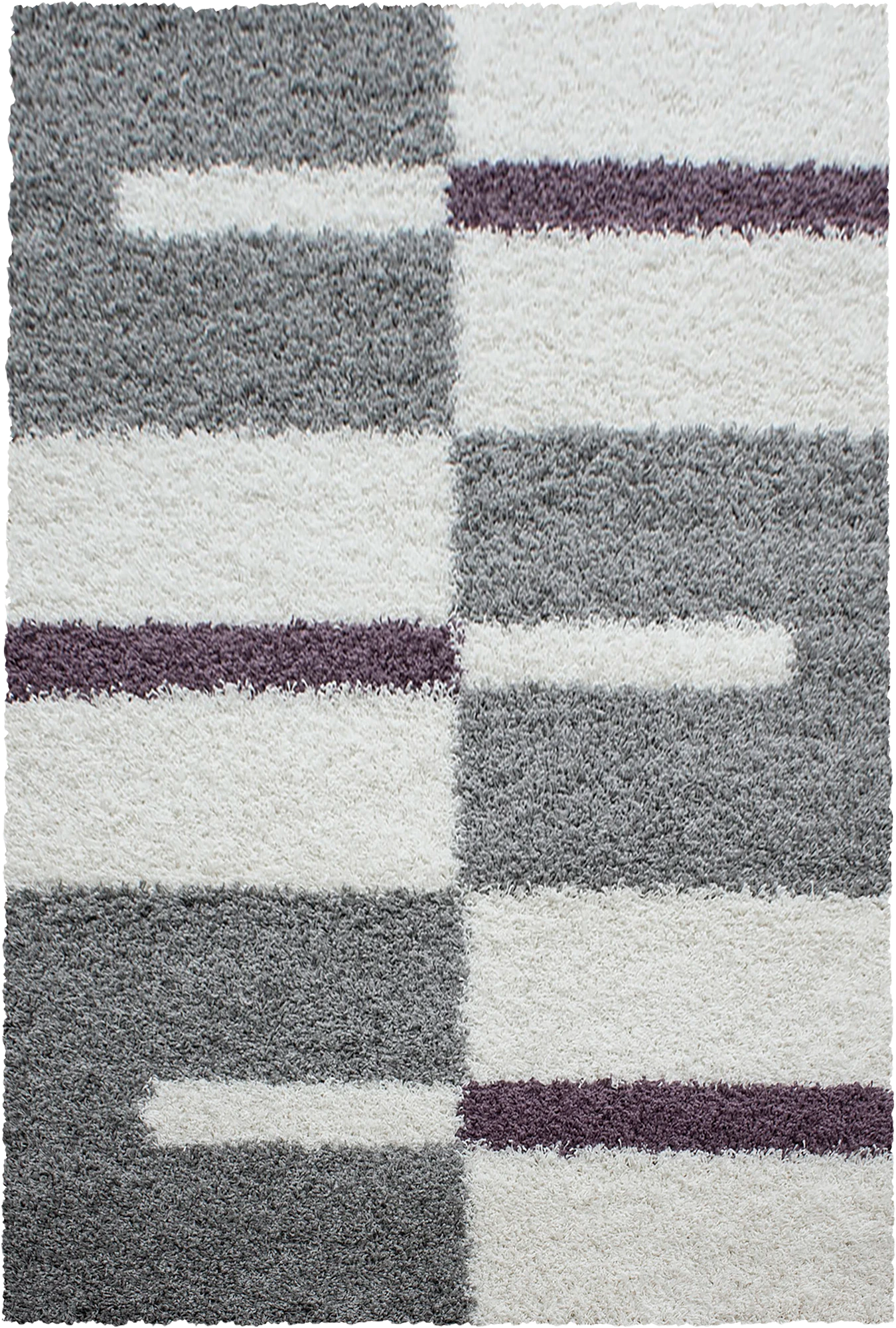 Checkered Plaid Block Shag Rug | Lila