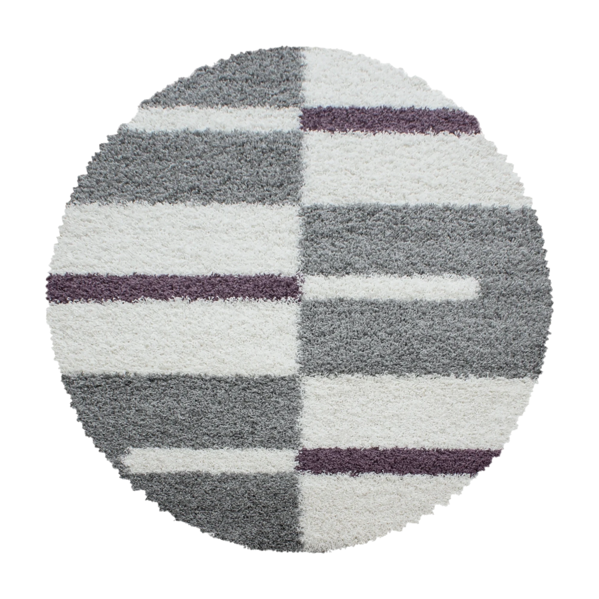 Checkered Plaid Block Shag Rug | Lila