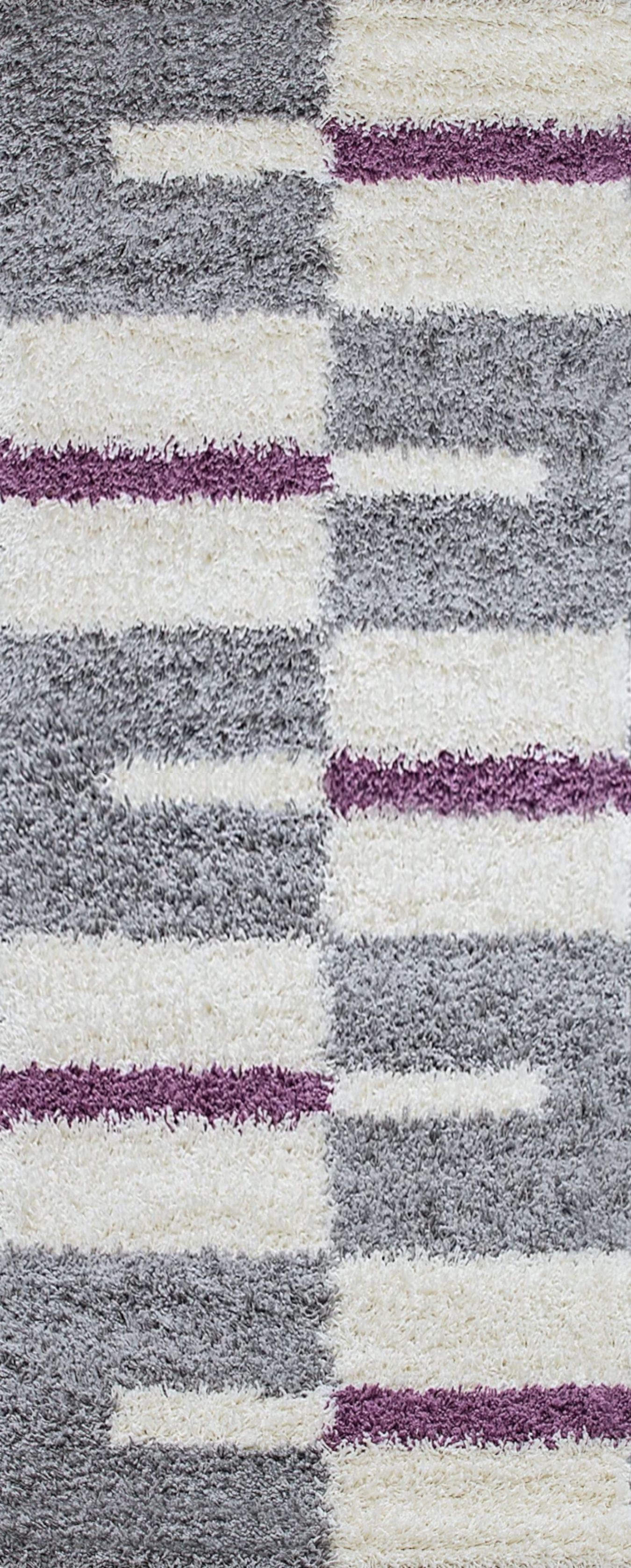 Checkered Plaid Block Shag Rug | Lila