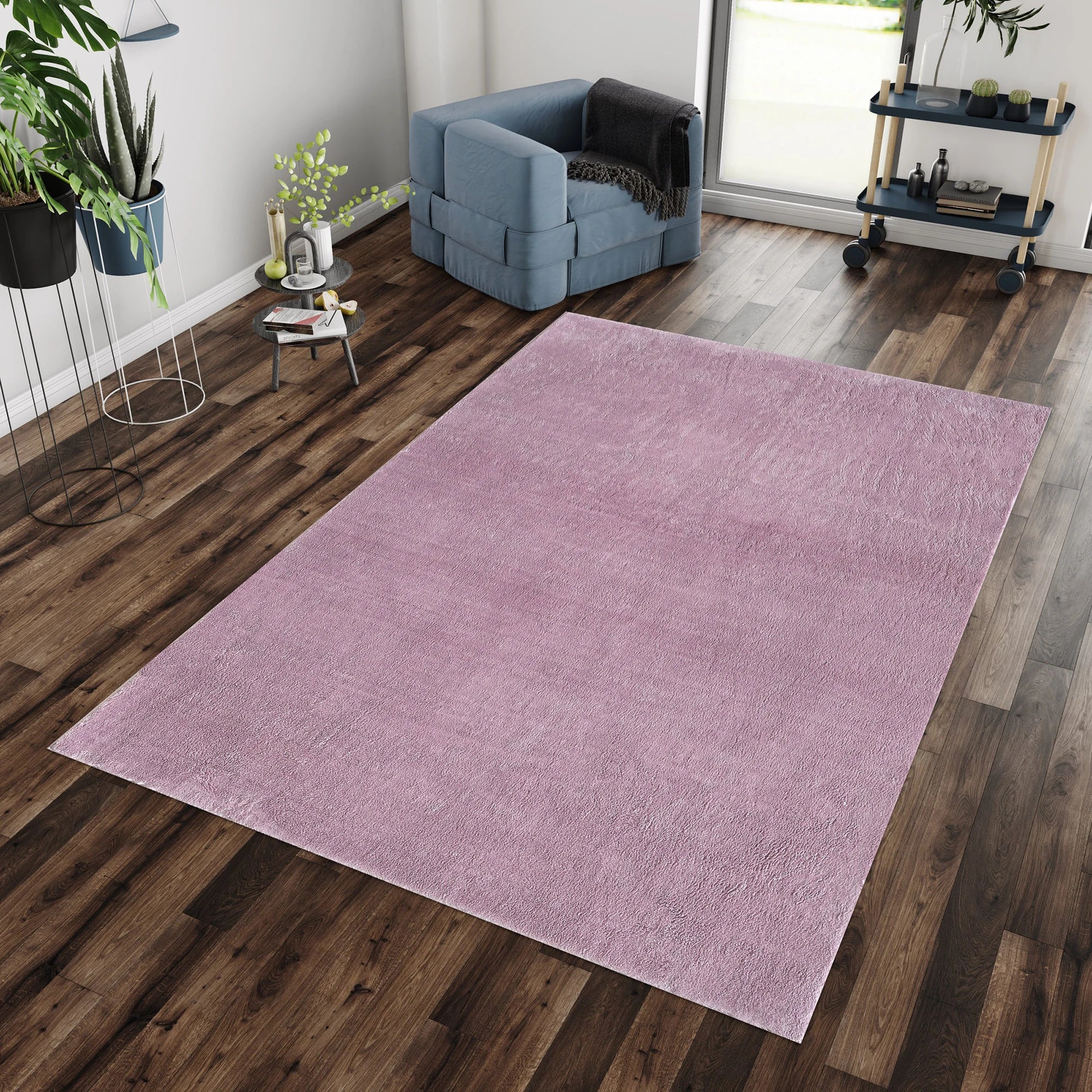 Plain Violet Premium Neutral Rug