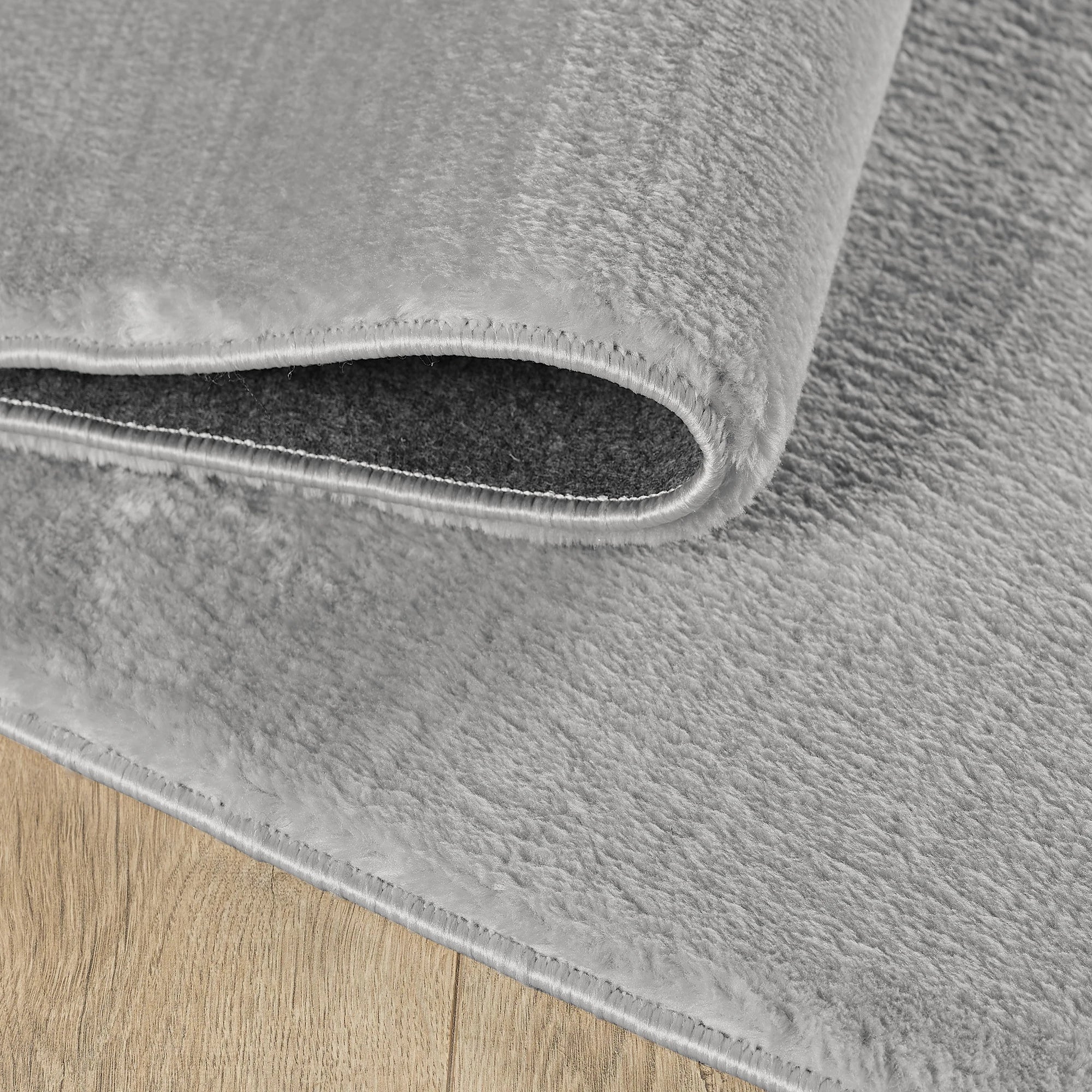 Plain Silver Premium Neutral Rug