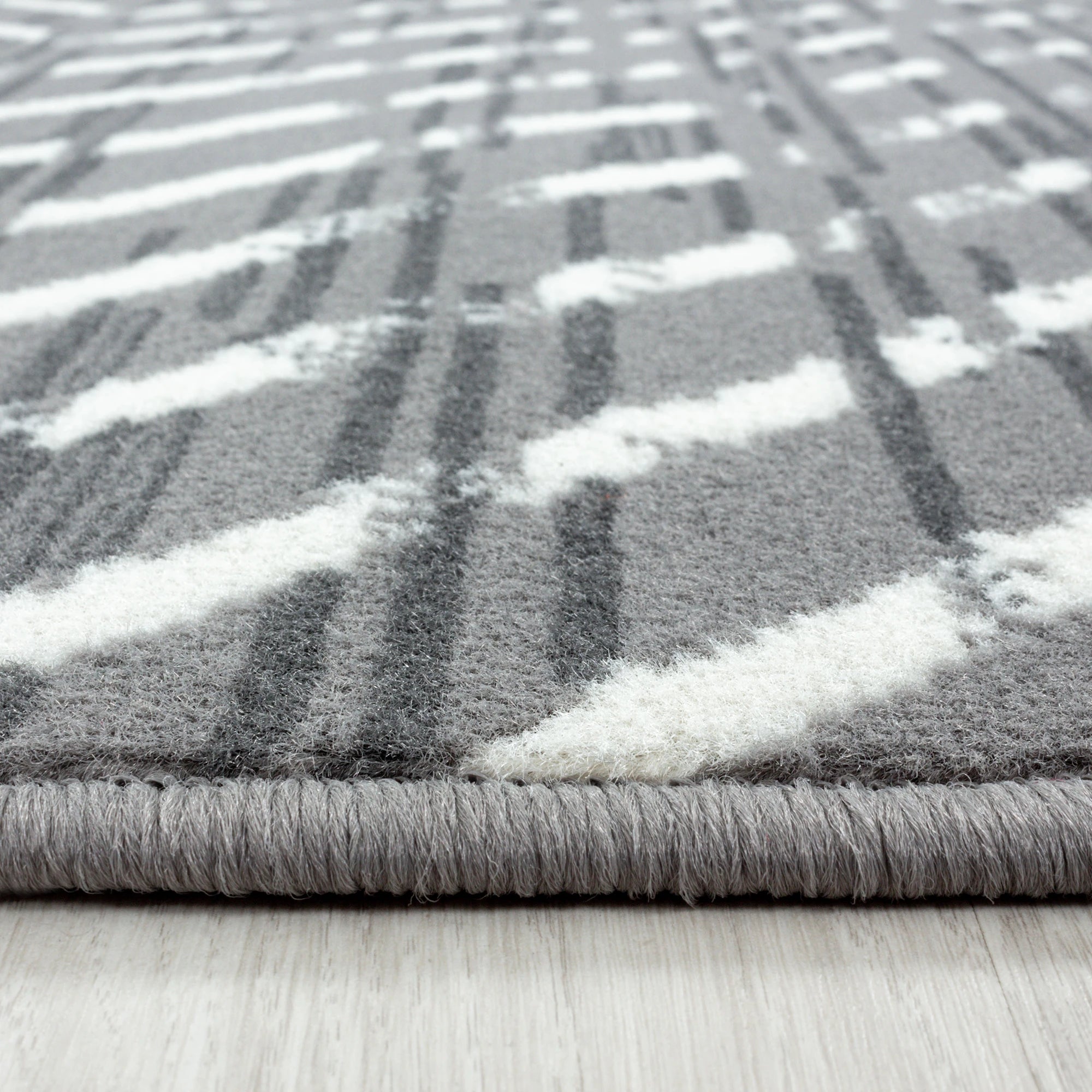 Abstract Zigzag Indoor Rug | Gray