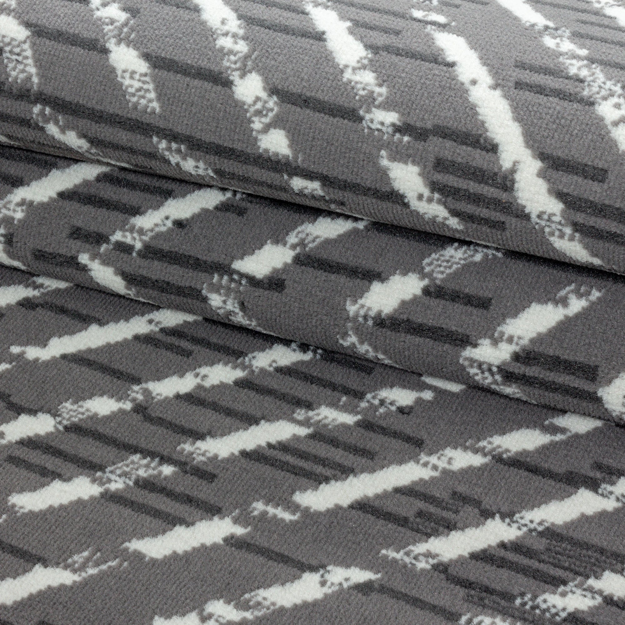 Abstract Zigzag Indoor Rug | Gray
