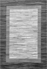Abstract Stripe Border Rug | Gray 