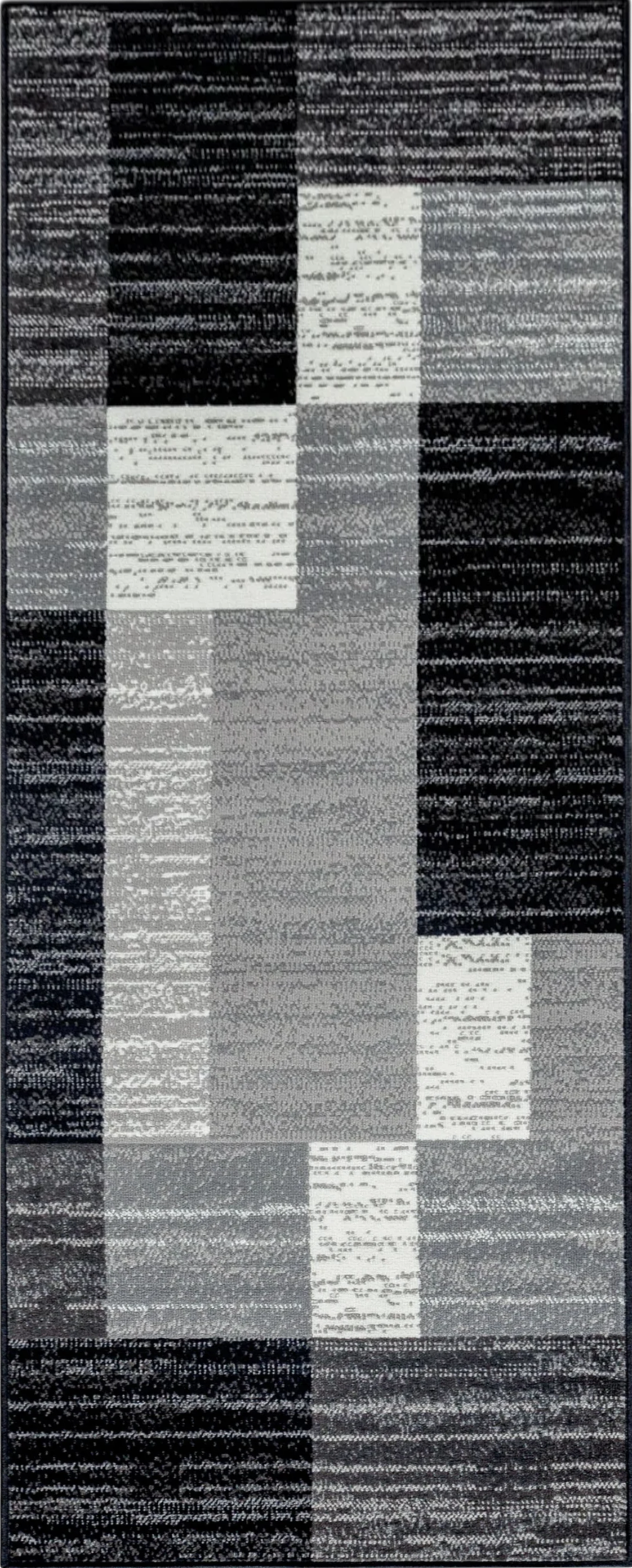 Geometric Tessellated Cozy Rug | Black