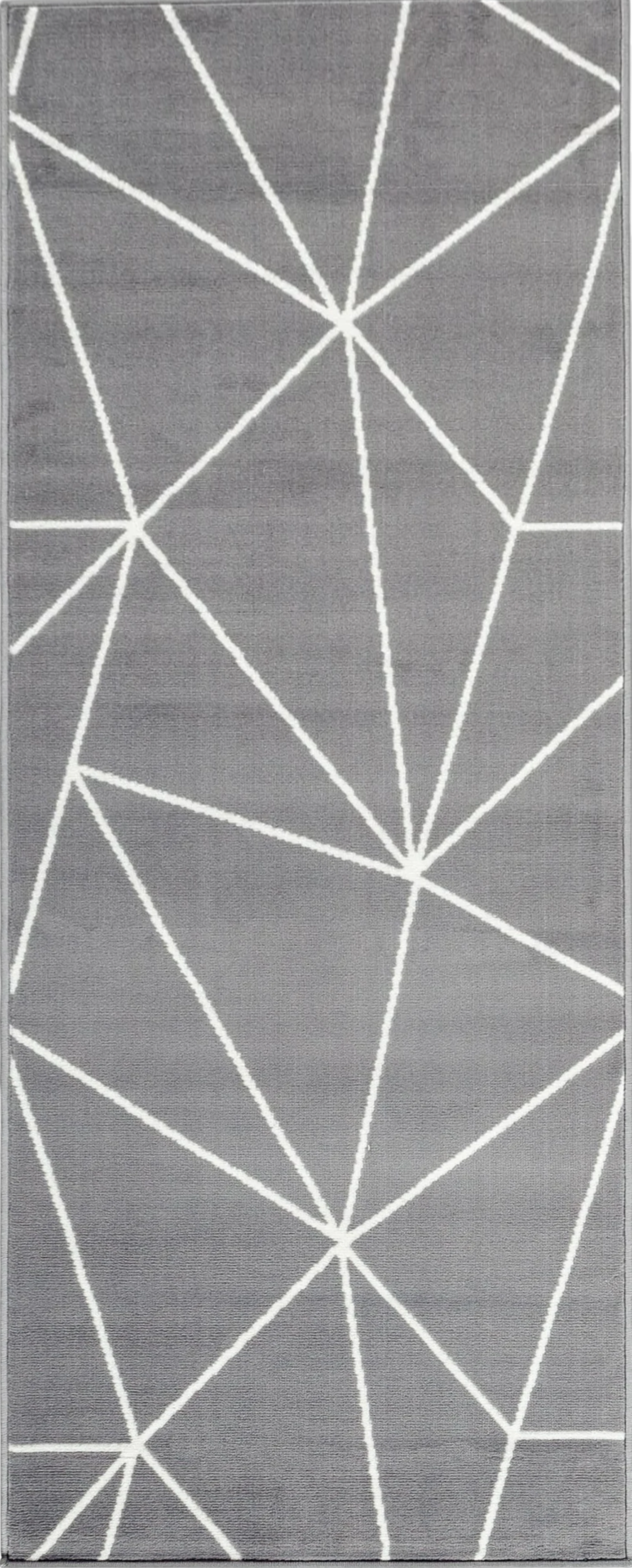 Geometric Triangle Indoor Rug | Gray