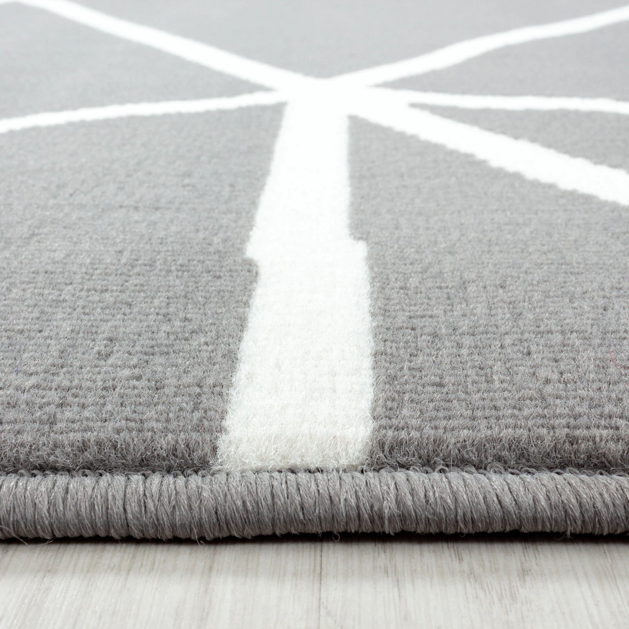 Geometric Triangle Indoor Rug | Gray