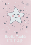 Cute Smiling Star Constellation Kids Room | Pink Rug Pink