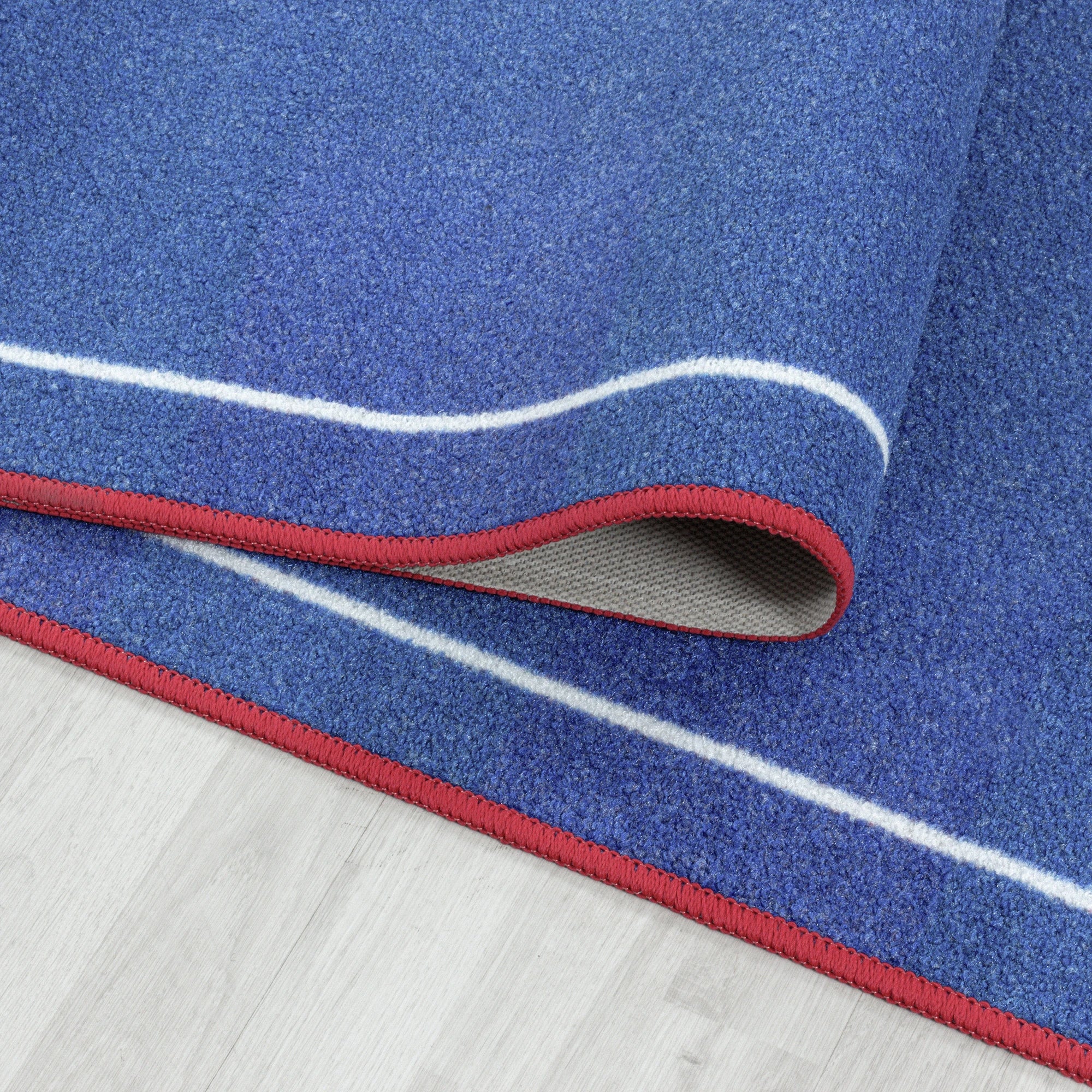 France Flag Soccer Field Kids Room Carpet | White