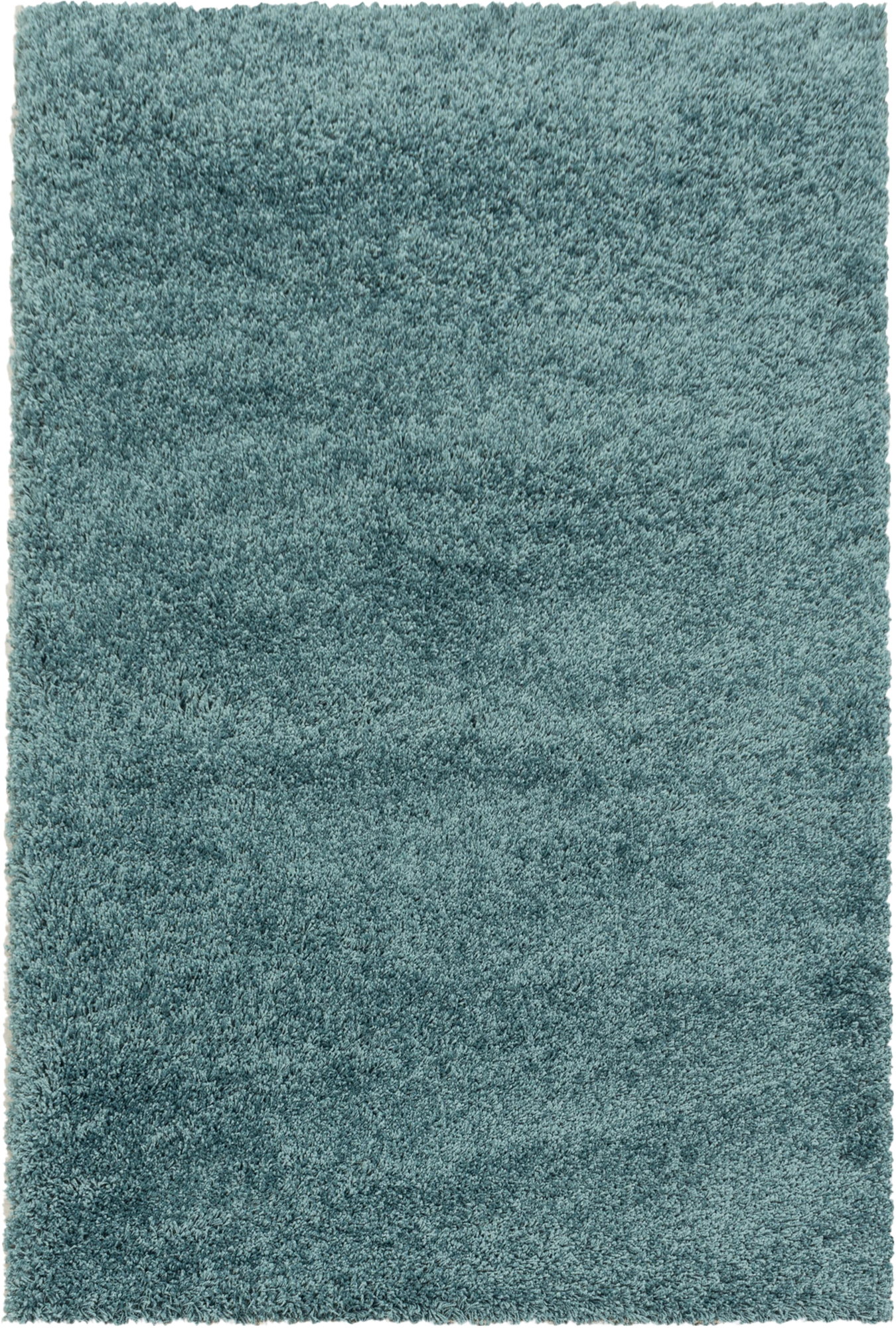 Turquoise Plush High Pile Shag Rug