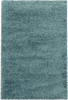 Turquoise Plush High Pile Shag Rug 
