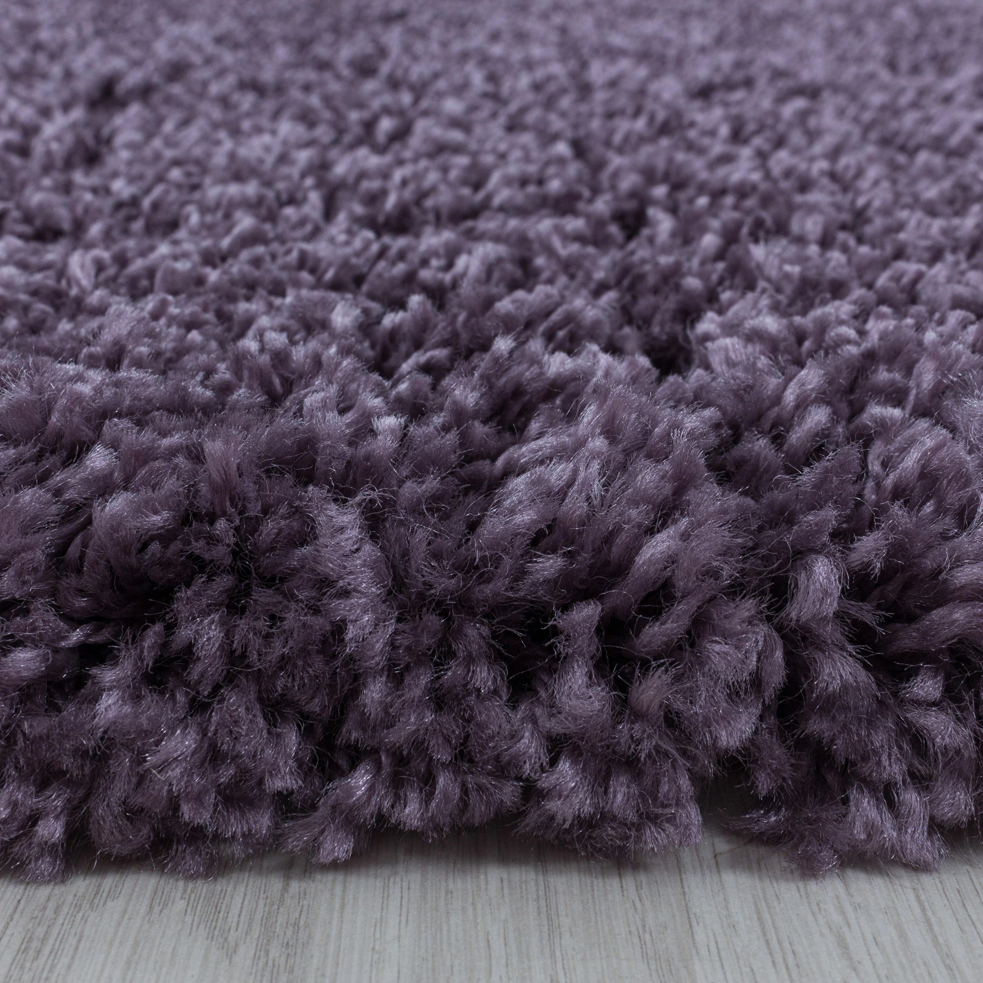 Violet Plush High Pile Shag Rug
