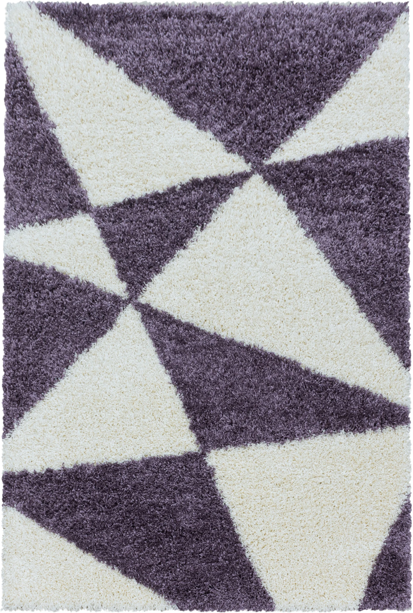 Modern Triangle Shag Rug | Lila