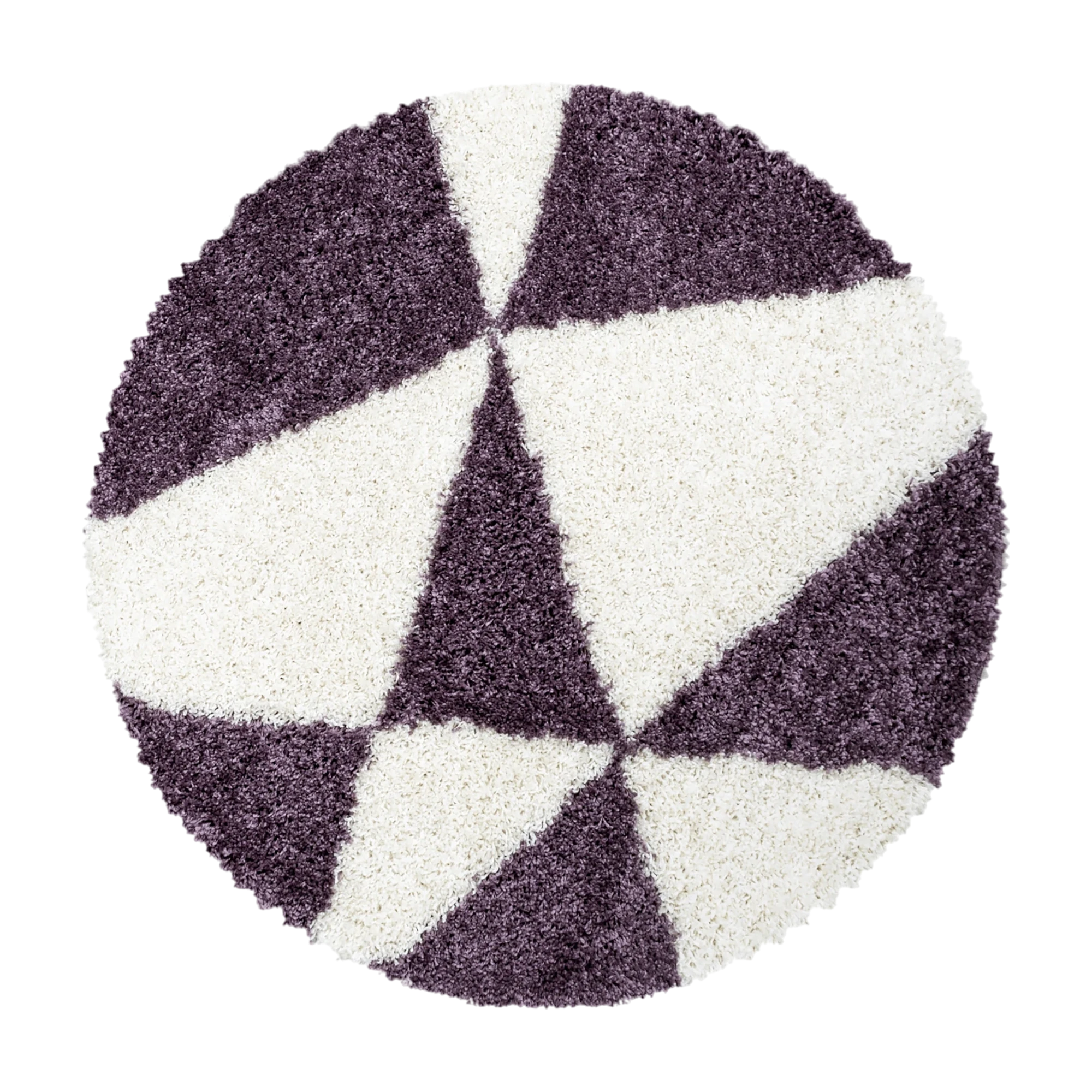 Modern Triangle Shag Rug | Lila