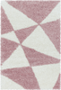 Modern Triangle Shag Rug | Rose 