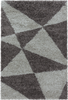 Modern Triangle Shag Rug | Taupe 