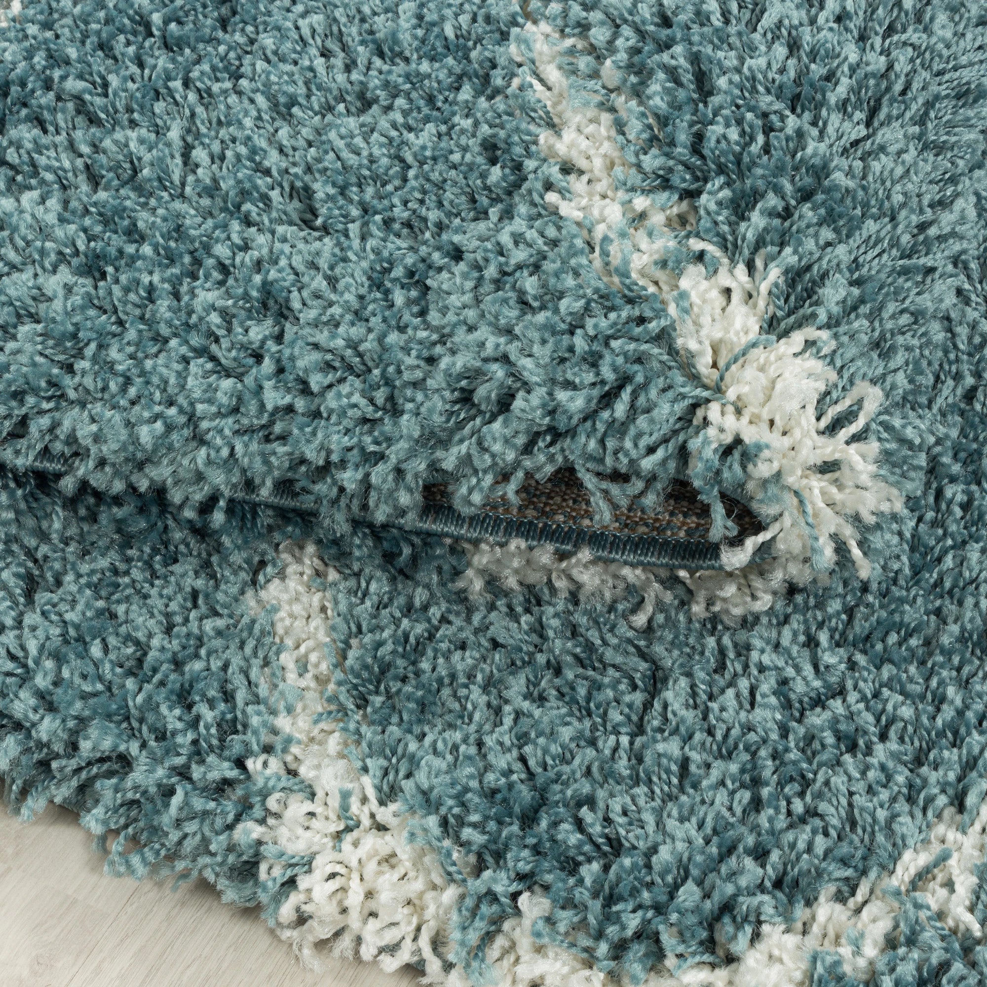 Moroccan Shaggy Rug | Blue
