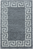 Meander Pattern Neutral Area Rug | Gray 