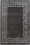 Meander Pattern Neutral Area Rug | Taupe Taupe