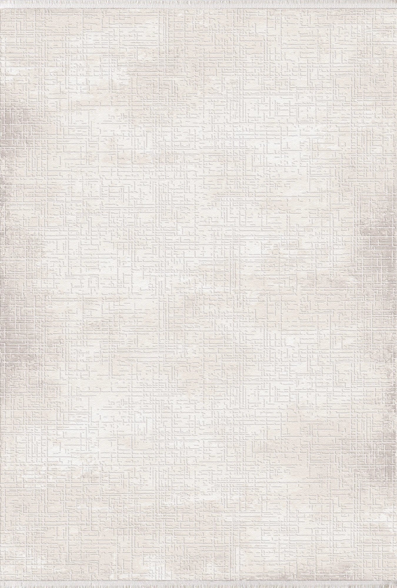 Modern Whisper Grid Abstract Textured Rug | Beige