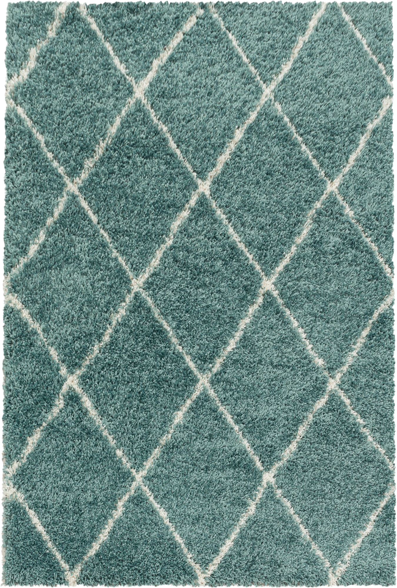 Geometric Polygon Rug | Blue