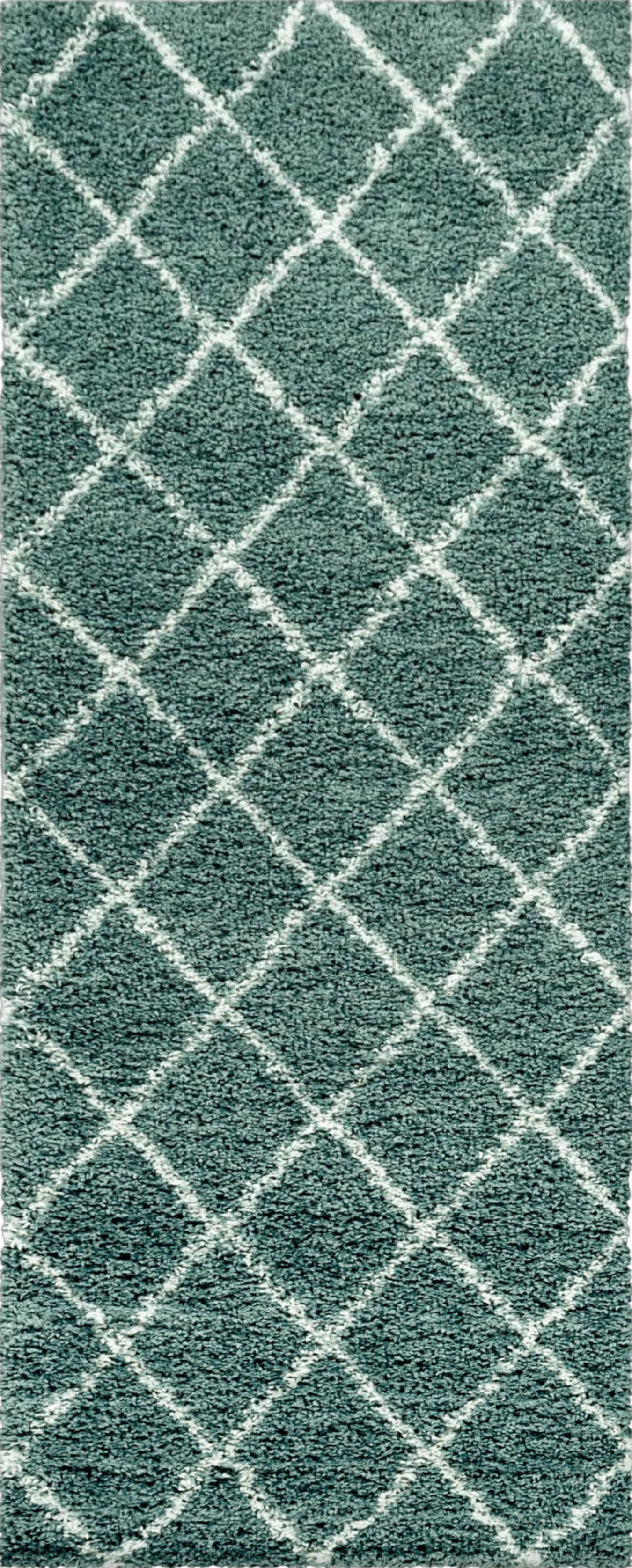 Geometric Polygon Rug | Blue