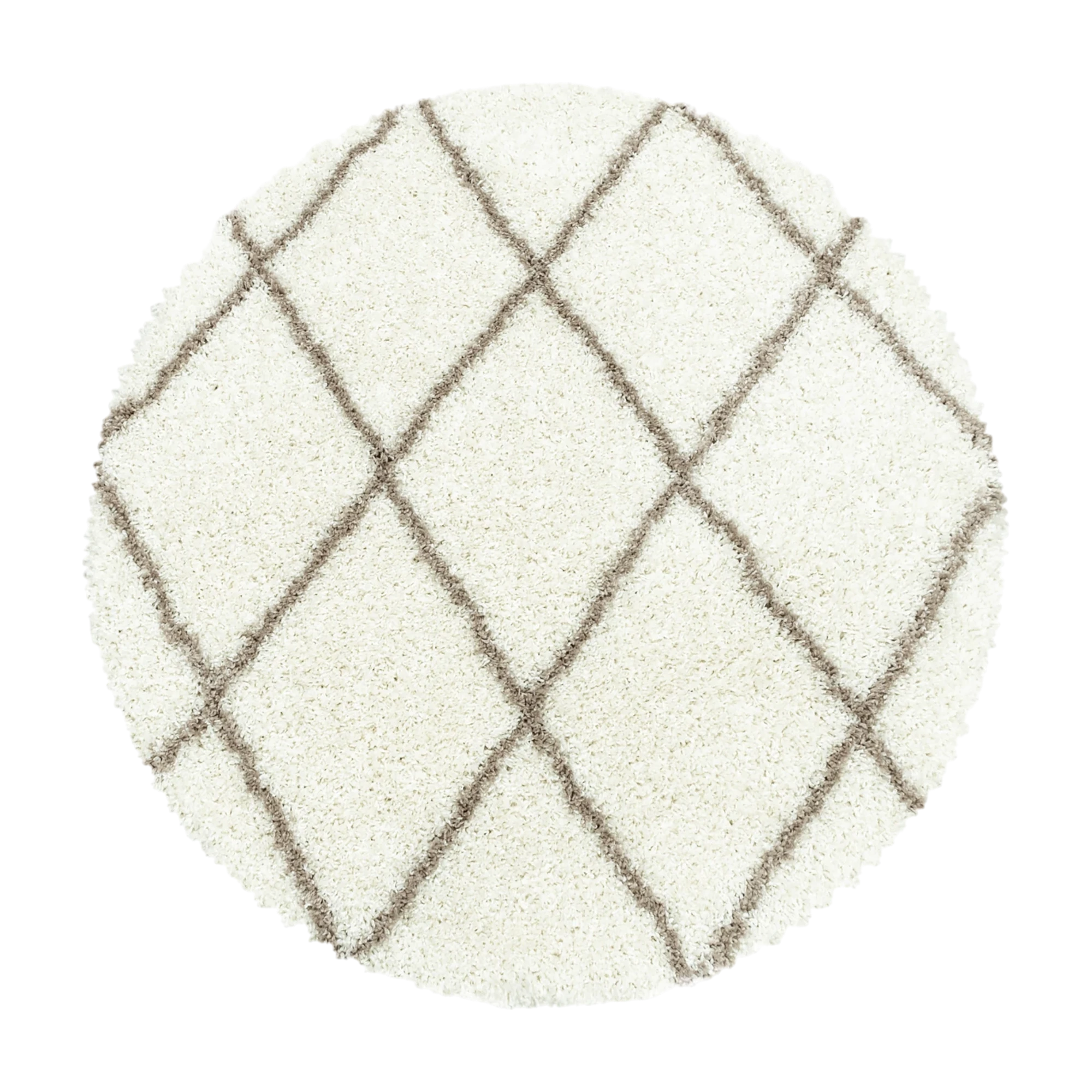 Geometric Polygon Rug | Cream