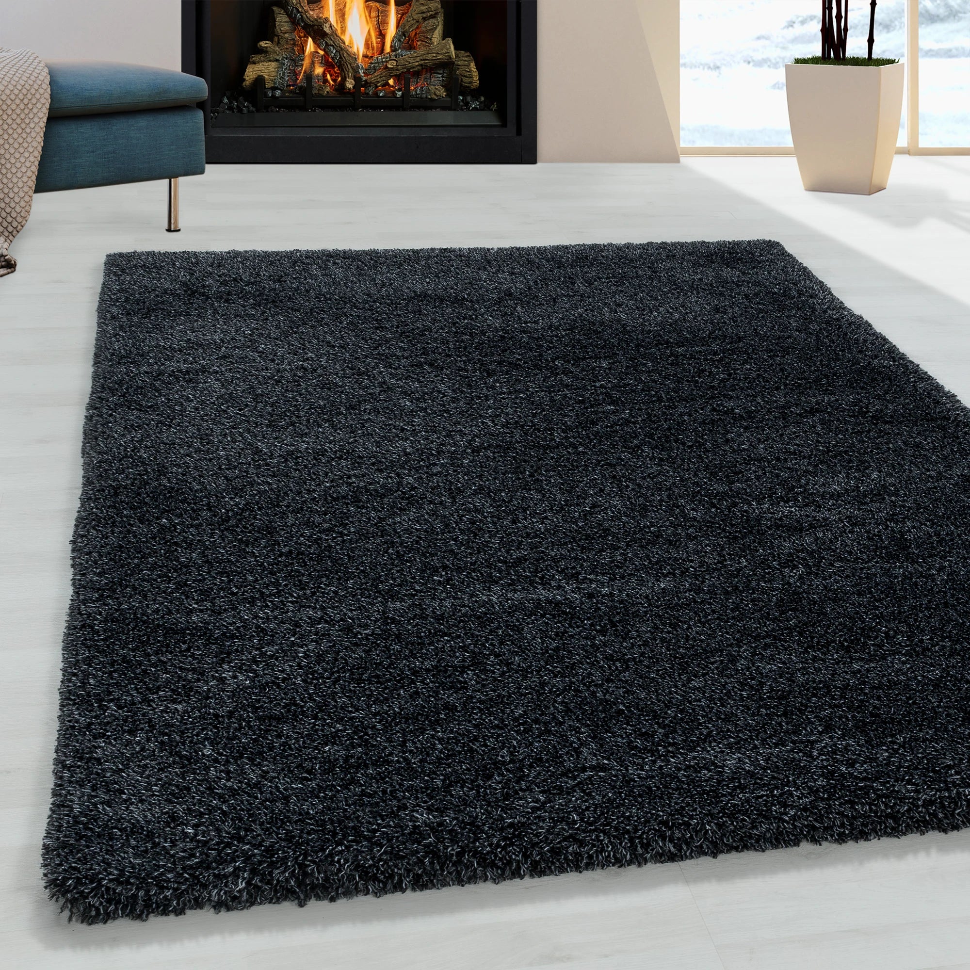 Ultra-Soft Shag High Pile Rug | Anthracite