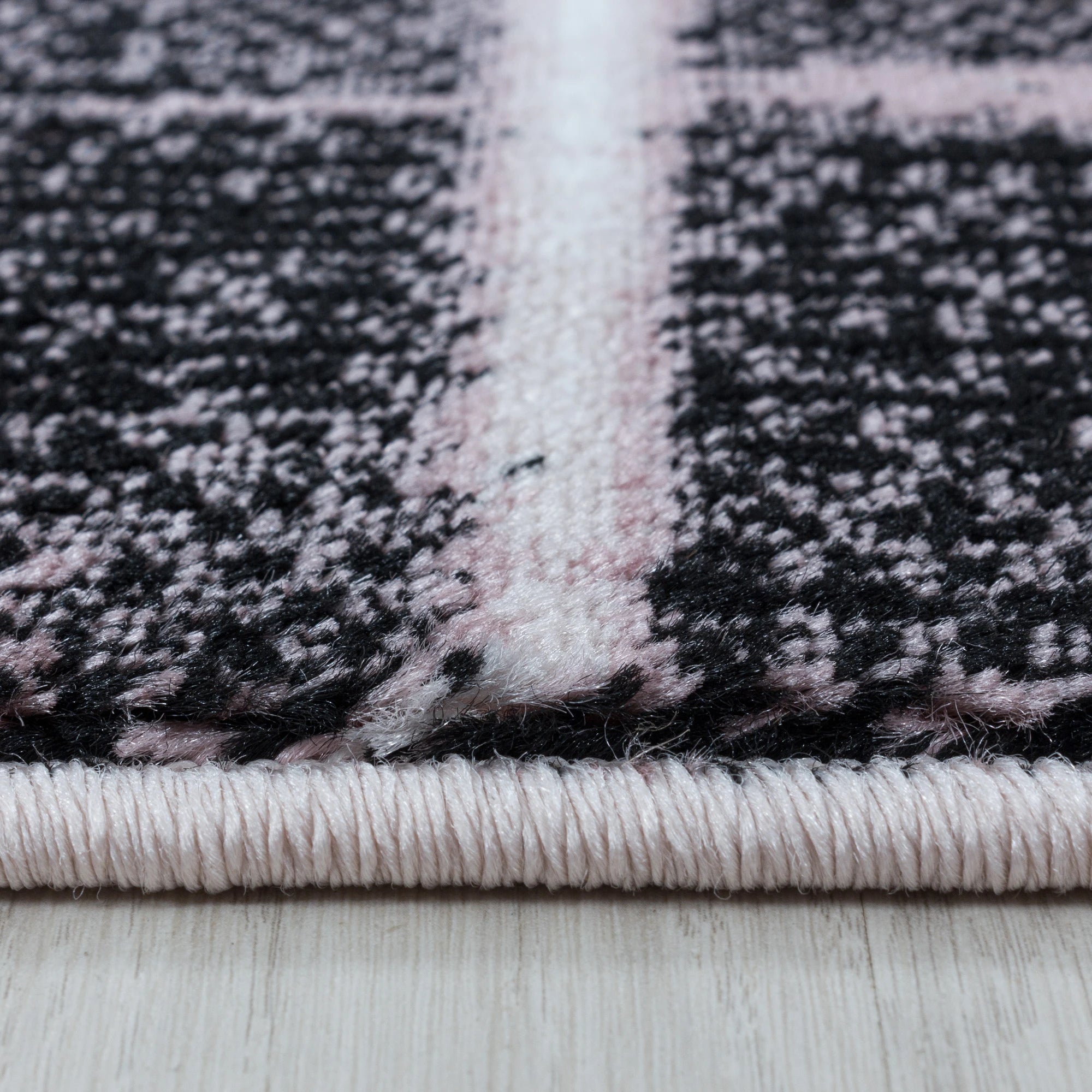 Striped Pinstripe Rug | Pink
