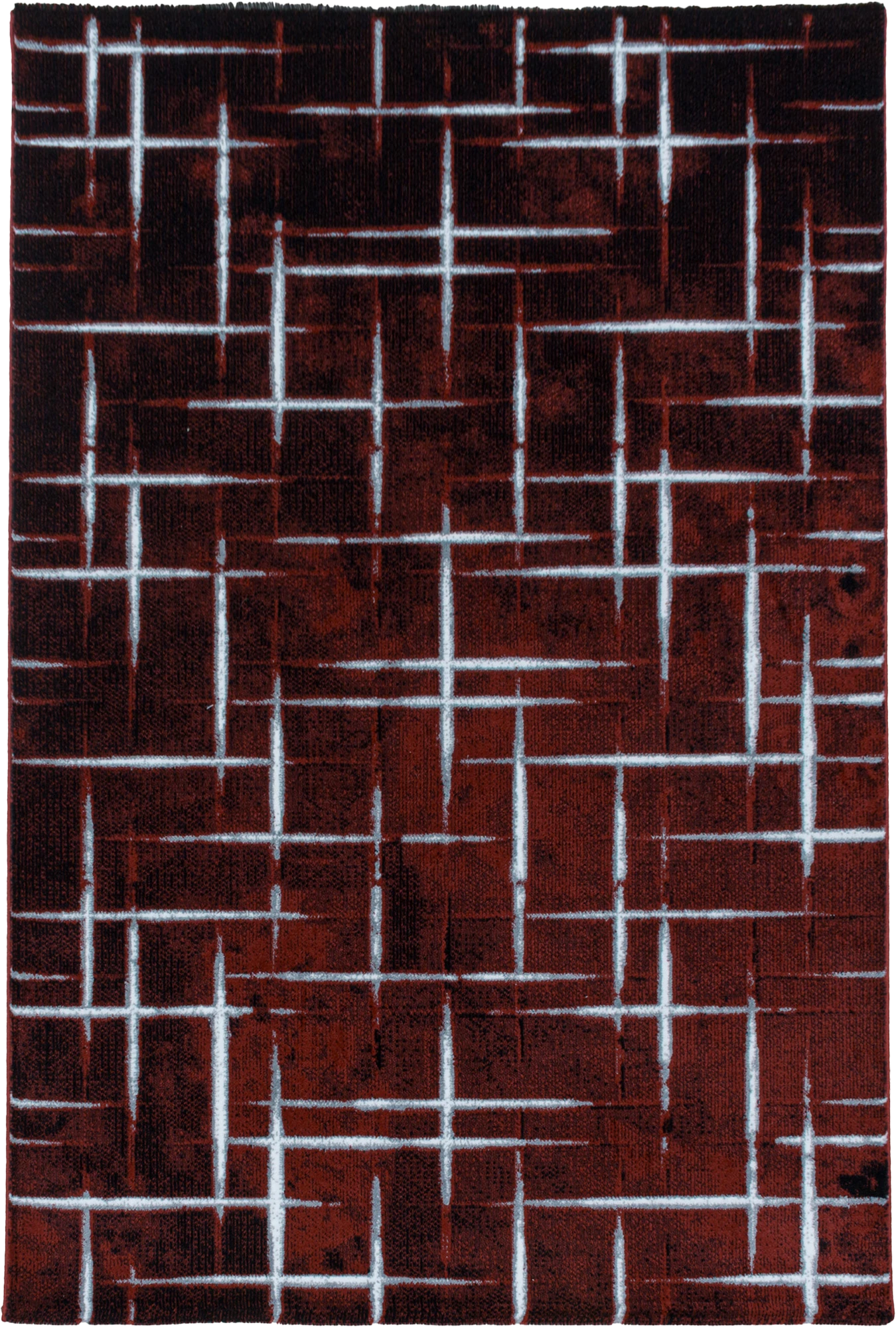 Striped Pinstripe Rug | Red