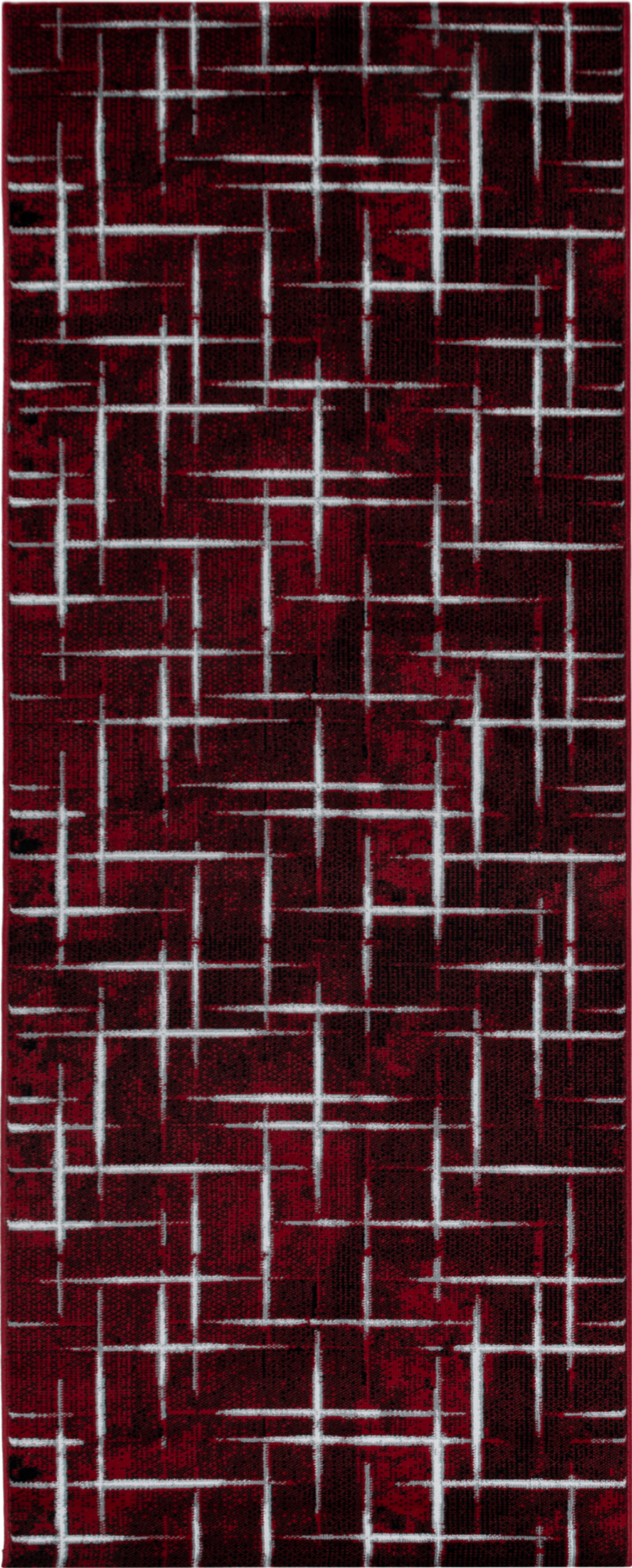 Striped Pinstripe Rug | Red