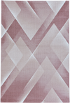 Geometric Prism Facets Area Rug | Pink Pink