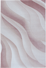 Abstract Contour Wave Line Area Rug | Pink 