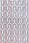 Modern Tessellated Maze Area Rug | Pink Pink