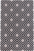 Geometric Repeating Diamond Pattern Rug - Pink 